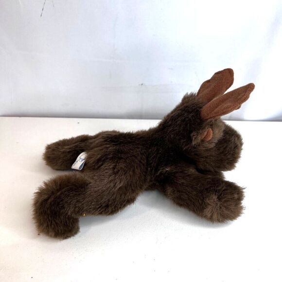 Purr-Fection by MJC 1982 Vintage Brown Moose Stuffed Animal Plush 9" Stuffie - Picture 4 of 10